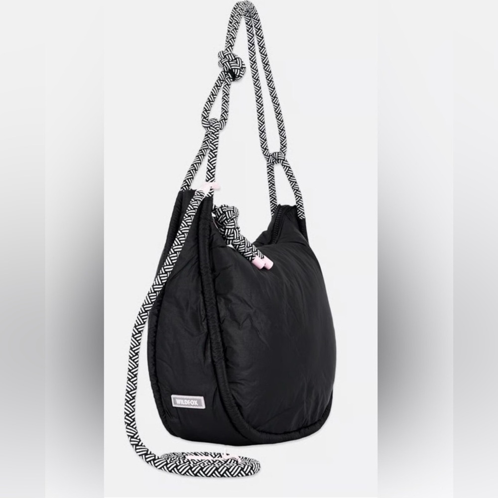 Wildfox Black Shoulder/crossbody Bag with Patterned Straps